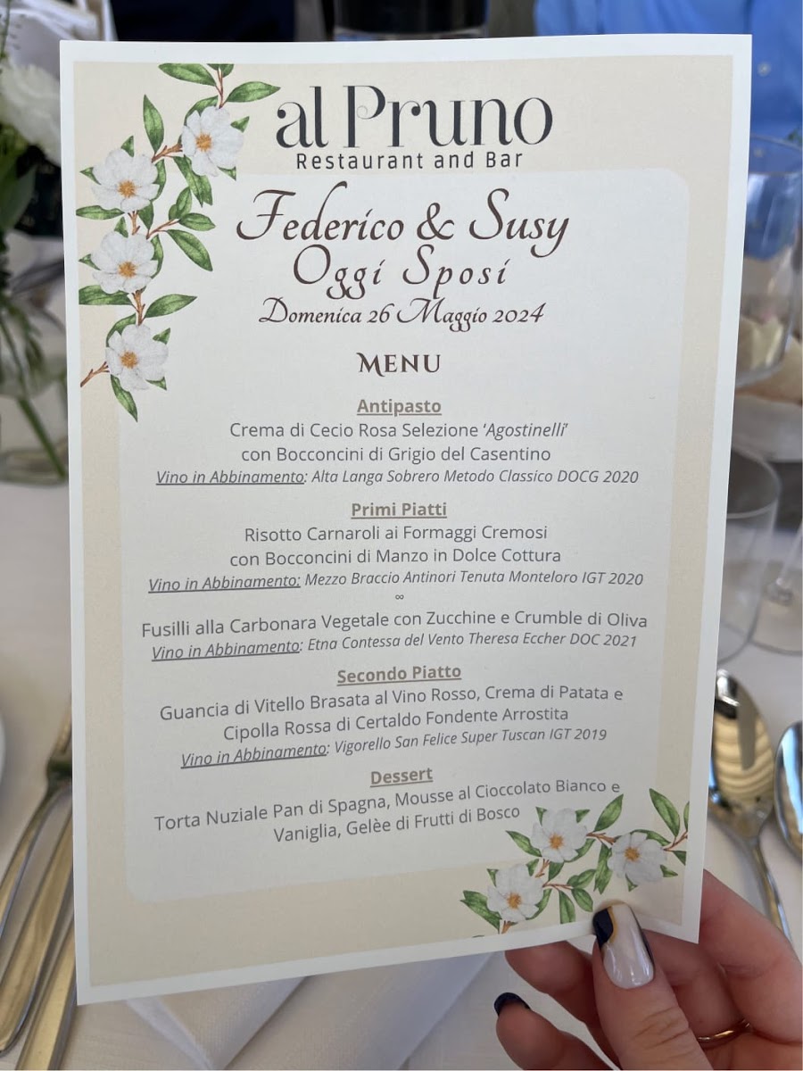Menu Ristorante & Bar Al Pruno-1